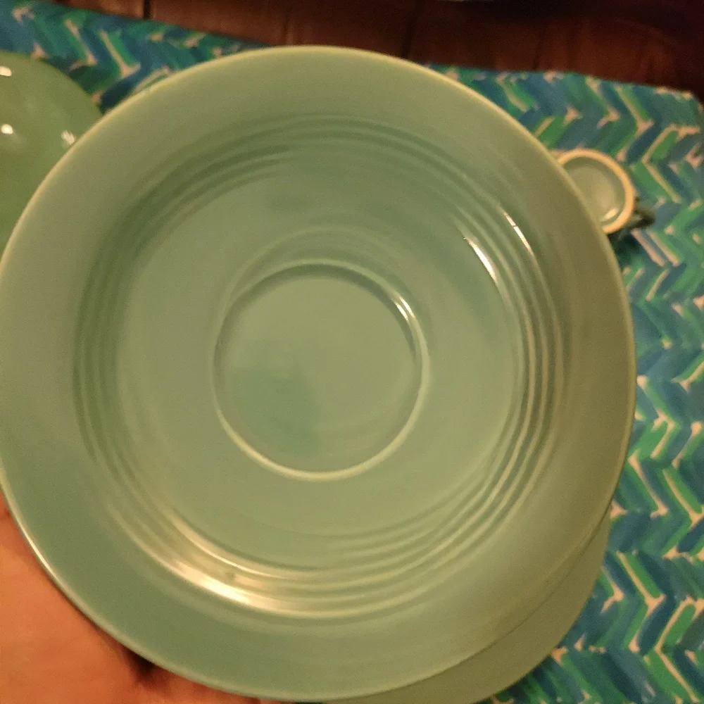 Vintage Harlequin by Homer Laughlin 5-Piece Place Setting ~ Turquoise ~ Blue ~